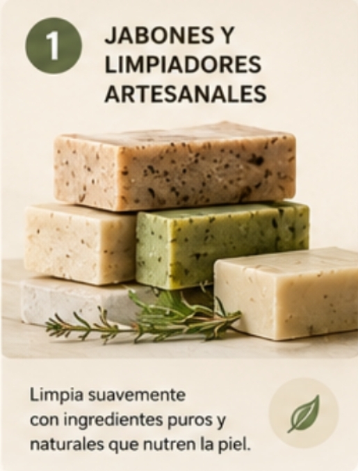 Jabones y limpiadores artesanales
