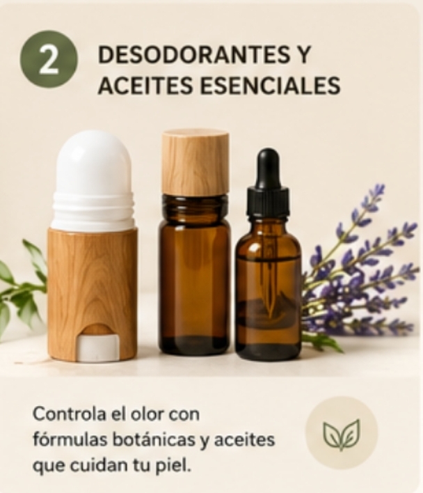 Desodorantes y aceites esenciales 