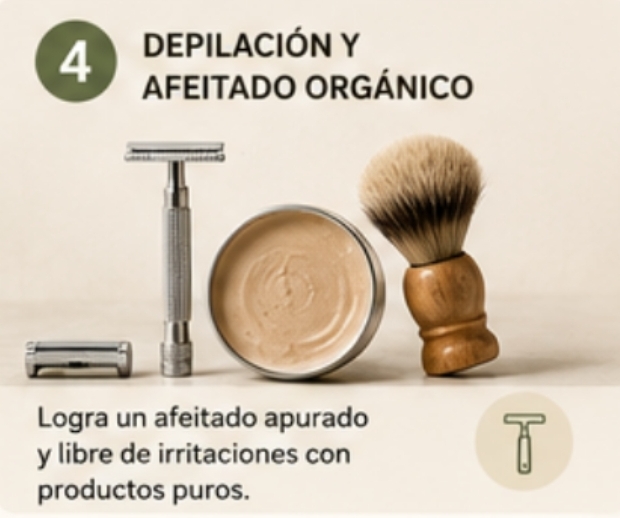 Depilación y afeitado orgánico