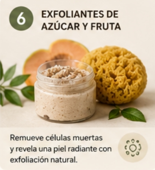 Exfoliantes naturales 
